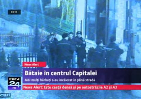 DIN CLUB AU AJUNS LA BĂTAIE. Poliţiştii din Centrul Vechi au folosit gaze lacrimogene pentru a despărţi bătăuşii | VIDEO
