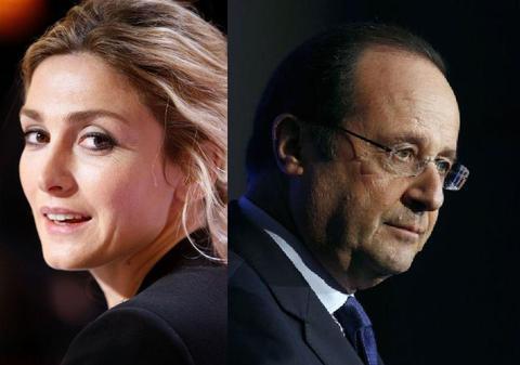JULIE GAYET i-a dat PAPUCII lui FRANCOIS HOLLANDE! FOTO INCENDIAR