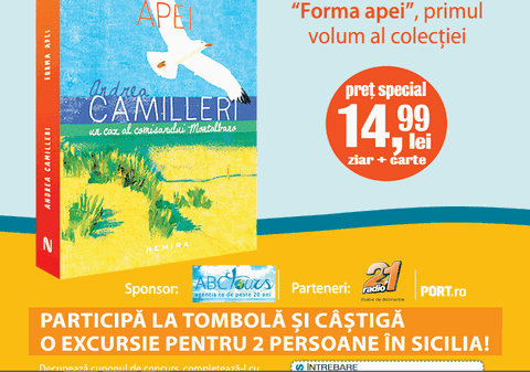 NOUA COLECȚIE CAMILLERI, ALĂTURI DE ZIARUL LIBERTATEA. IATĂ ÎNTREBAREA SĂPTĂMÂNII!