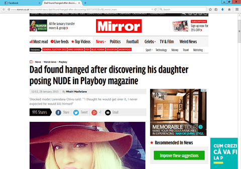 Șocanta poveste a Loredanei Chivu a ajuns în presa internațională