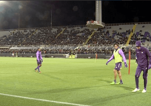 Tătăruşanu, antrenament cu 4.000 de fani la Fiorentina / VIDEO & FOTO
