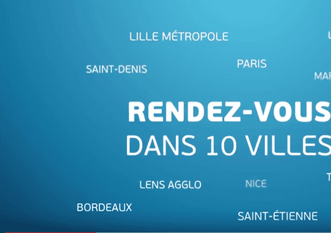 Meciurile de la Euro 2016 se vor juca pe zece stadioane din nouă orașe: Bordeaux, Lens, Lille, Lyon, Marseille, Nisa, Paris, Saint-Étienne și Toulouse