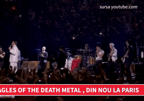 "Eagles of Death Metal", din nou la Paris. MOMENT EMOŢIONANT | VIDEO