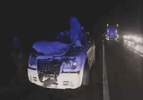 S-a întâmplat în Buzău: A văzut moartea cu ochii după ce un cal i-a ieşit în faţă pe şosea