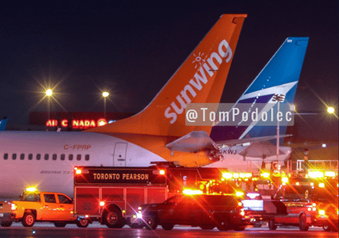 Accident aviatic pe Aeroportul din Toronto. Două avioane s-au ciocnit