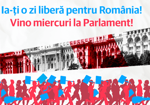 USR organizează un miting în fața Parlamentului, în ziua votului moțiunii de cenzură; Românii, îndemnați la grevă japoneză, cu banderole albe la mână