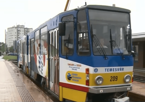 Tramvaiul Timișoara promovează România în Ungaria. Cum arată garnitura din Szeged
