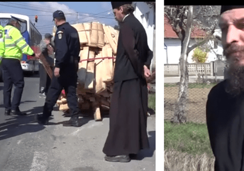 Un călugăr a fost prins beat la volan în Câmpulung. A scăpat de dosar penal în Postul Paștelui