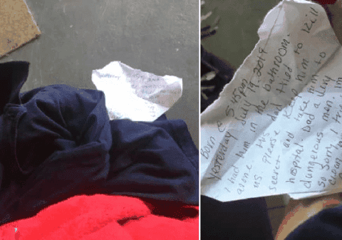 Un copil de o zi a fost abandonat la ușa unui apartament. Mesajul sfâșietor lăsat de mama nou-născutului