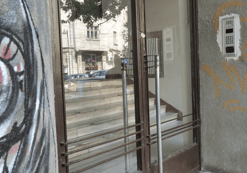 Au pus camere video pe scară să vadă cine fură ghivecele de flori și au surprins o partidă de sex