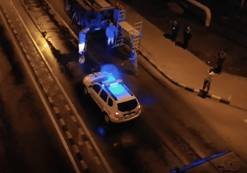 VIDEO | Militarii au dezinfectat noaptea străzile principale din Suceava folosind 116 tone de substanță de dezinfecție