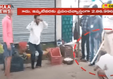 VIDEO | Un indian în vârstă de 71 de ani care a încălcat restricțiile impuse de autorități a fost umilit de polițiști