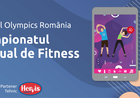 Sportivii Special Olympics România participă la primul campionat virtual de fitness