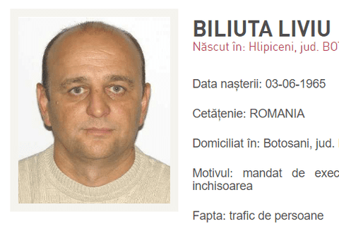 Traficant român de minori, arestat la Dublin. Căutat de 12 ani, el se află pe lista „Most Wanted” a Poliţiei Române