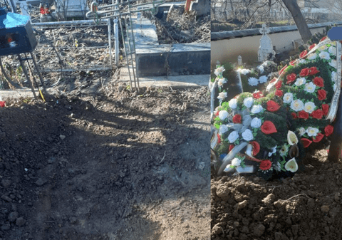 Membrii unei familii din Neamț se ceartă pe un loc de veci: „Am îngropat-o pe mama, au venit, au scos crucea și au nivelat mormântul”