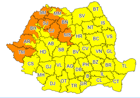 Primul cod de caniculă din această vară. Urmează trei zile de foc. Până la cât urcă temperaturile
