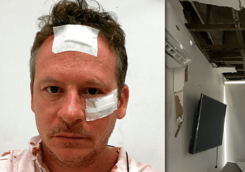 Vacanță de coșmar într-un apartament închiriat prin Airbnb: „Tavanul ne-a căzut în cap”