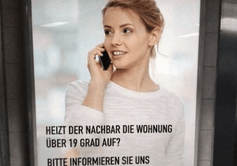 Premiu de 200 de euro dacă îți pârăști vecinii care fac risipă de căldură, afișul care a determinat autoritățile elvețiene să intervină