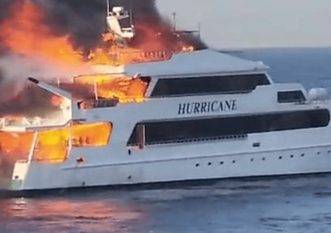 Trei britanici sunt dați dispăruți, după ce un iaht a luat foc în Marea Roșie, în largul coastelor Egiptului