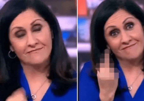O știristă BBC a arătat degetul mijlociu când era în direct. Ea și-a cerut scuze: „Glumă prostească”
