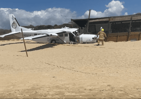 Bărbat ucis pe o plajă din Mexic, după ce un avion care transporta parașutiști a aterizat de urgență peste un centru de salvare a țestoaselor | VIDEO
