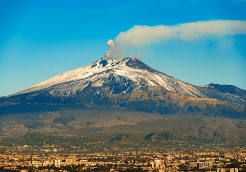 Vulcanul Etna - localizare, istoria erupţiilor, curiozităţi