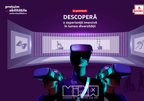 Kaufland România celebrează incluziunea persoanelor cu dizabilități printr-o experiență imersivă în lumea diversității, alături de MINA, Museum of Immersive New Art