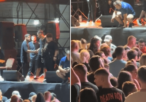 Bătaie la concertul lui Babasha, la Zilele Orașului Cernavodă. Un bărbat a băgat în spital o polițistă, apoi a fost el agresat | VIDEO