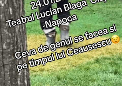 Gazon „vopsit” la Cluj. Filmarea care a creat confuzie pe internet: „Ceva de genul se făcea și pe timpul lui Ceaușescu”