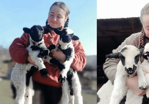 Povestea unei adolescente din comuna Cătina, județul Cluj, care a ales viața la fermă: „Mi-aș dori să am măcar 150 de oi”