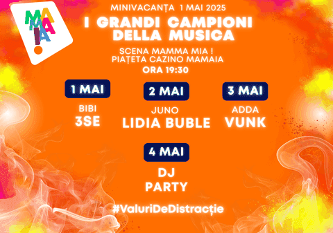 1 Mai în Mamaia – „Valuri de Distracție” te așteaptă pe litoral!