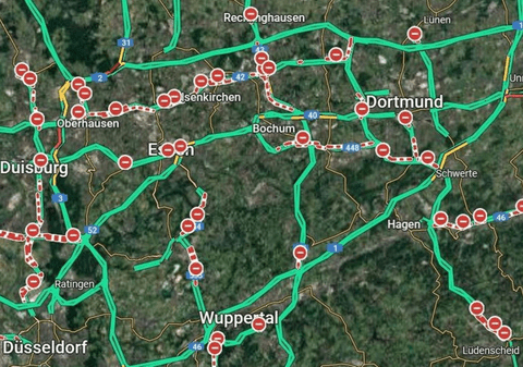 Haos în Germania, după o eroare a Google Maps: toate autostrăzile, închise