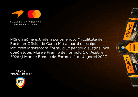 Banca Transilvania își extinde parteneriatul cu echipa campioană mondială la Formula 1, McLaren
