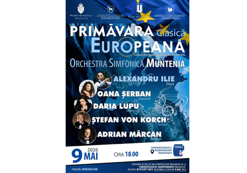 Tenorul ŞTEFAN von KORCH revine la Târgovişte în concertul „Primăvara Clasică Europeană” pe 9 Mai 
