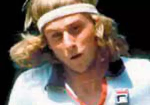 Björn Borg, in sapa de lemn