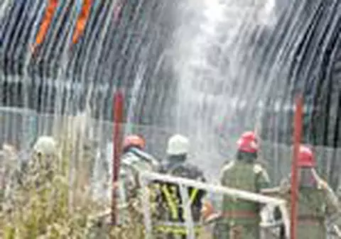 Incendiu la un depozit de biciclete din Afumati