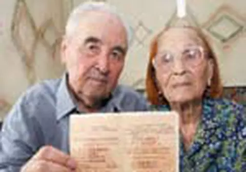 Casatoriti de 74  de ani!