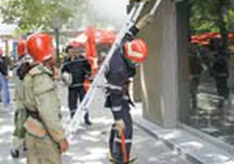 Incendiu in centrul Capitalei