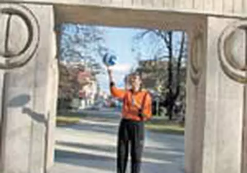S-a antrenat la Poarta Sarutului!