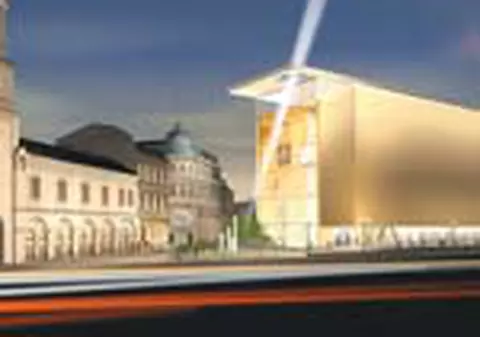 Ecran gigant pe fatada Cocorului