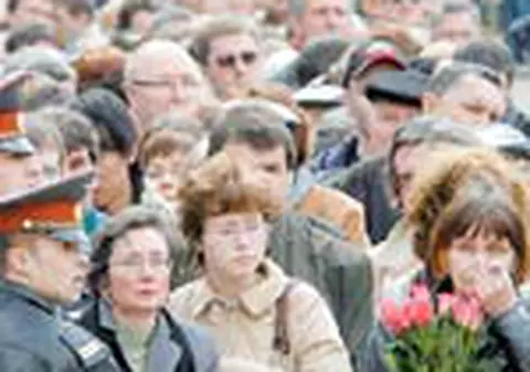 Mii de rusi i-au spus 'adio'