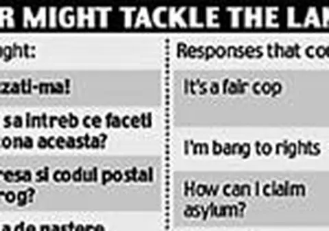 Politistii britanici au primit ghiduri de conversatie in limba romana