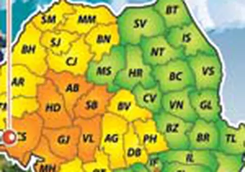 Pericol de inundatii in vestul Romaniei