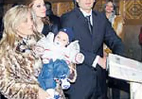 Bornescu si-a botezat copilul