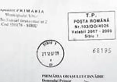 Felicitarea trimisa de Craciun a ajuns abia acum