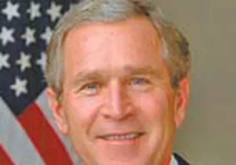 Bush a gafat si de Ziua Americii
