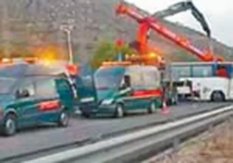 Accident rutier in Spania, soldat cu 8 morti