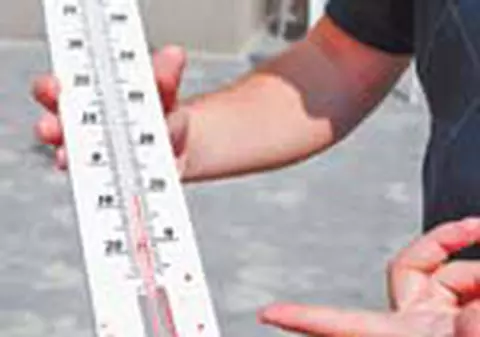 A explodat termometrul!