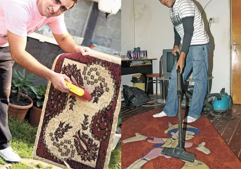 "Sunt AS la curăţat covoare"