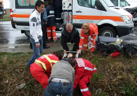 10 victime în urma unui accident în Oradea